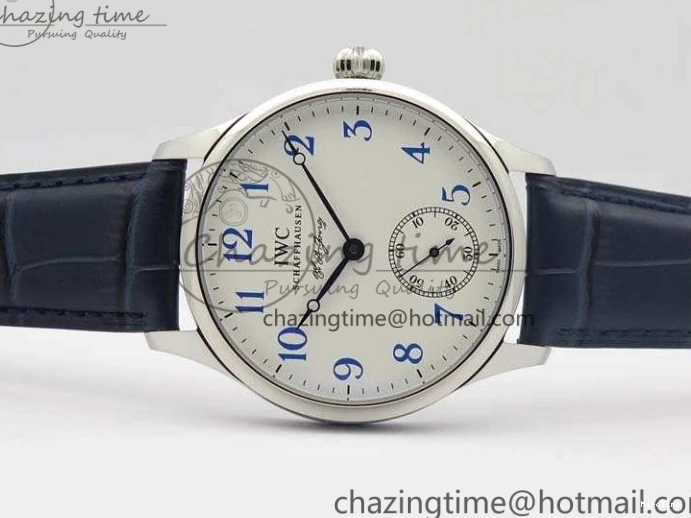 MIROTIME 0701 Portuguese Fa Jones IW544203 SS GSF 1:1 Best Edition White Dial On Leather Strap Trendsetting 7235